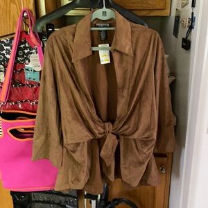 Mishca Women Brown Jacket XL